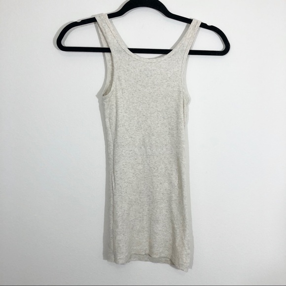 3/$15 Mossimo Beige Small Petite Ribbed Tank Top - Picture 3 of 3